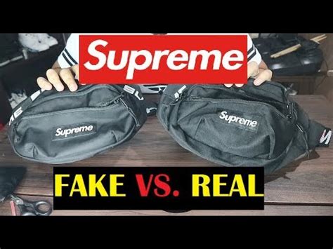 real versus fake supremem waist bag|is a supreme bag genuine.